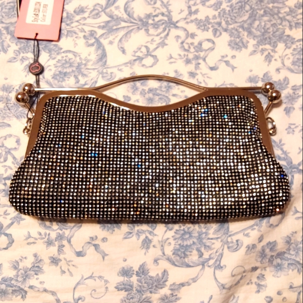 NWOT Sparkling Evening Clutch or Shoulder Bag
